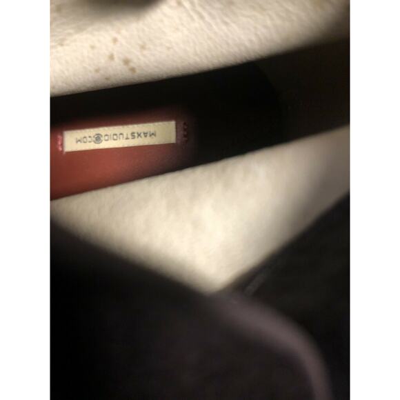 Max Studio Boots Suede Brown Wedge Platform Size 10 - Picture 5 of 6